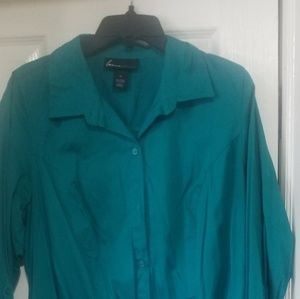LANE BRYANT BUTTON DOWN SHIRT DRESS SIZE 16